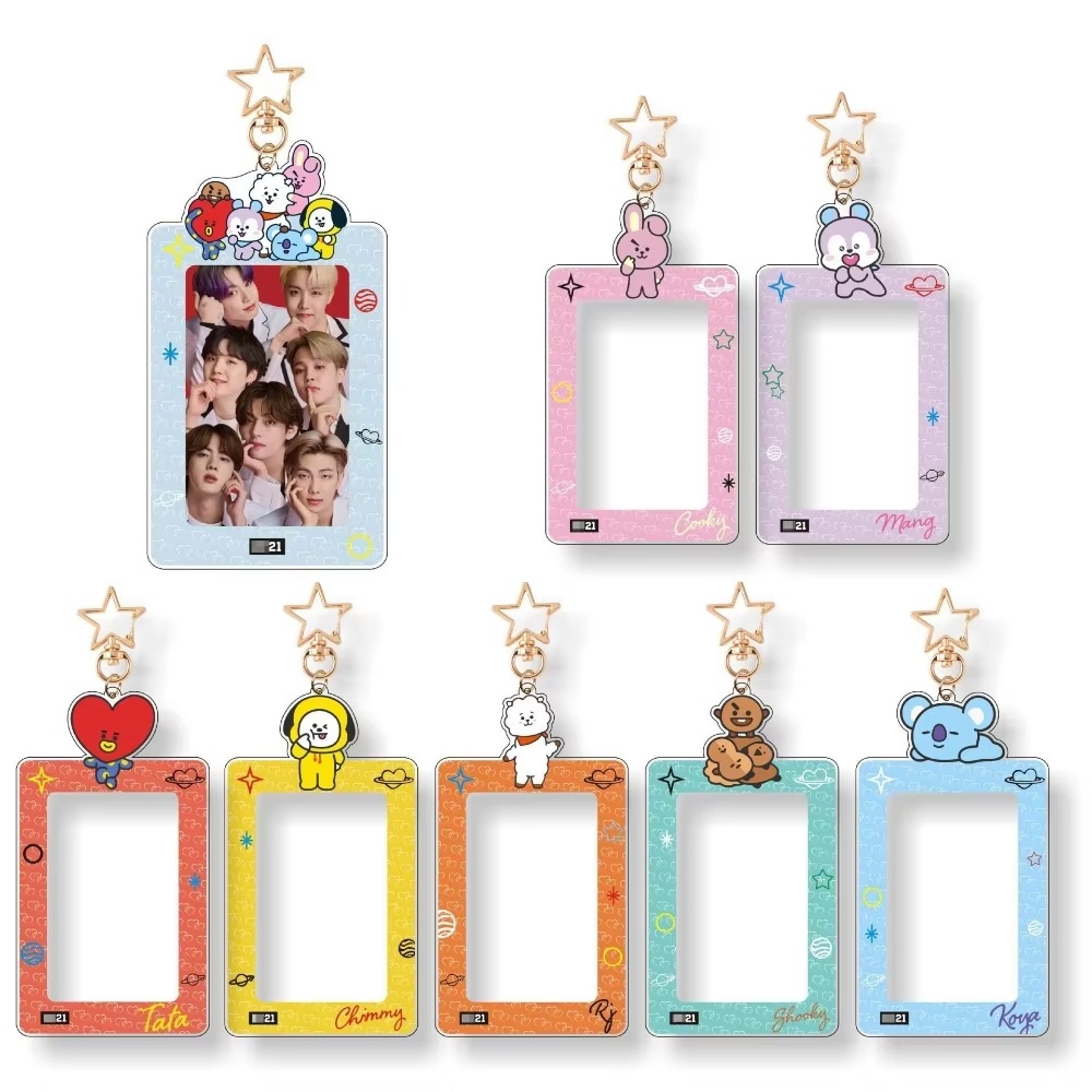 Anime Cosplay Girl Photo - Cute Keychain Card BT21 Kawaii Card