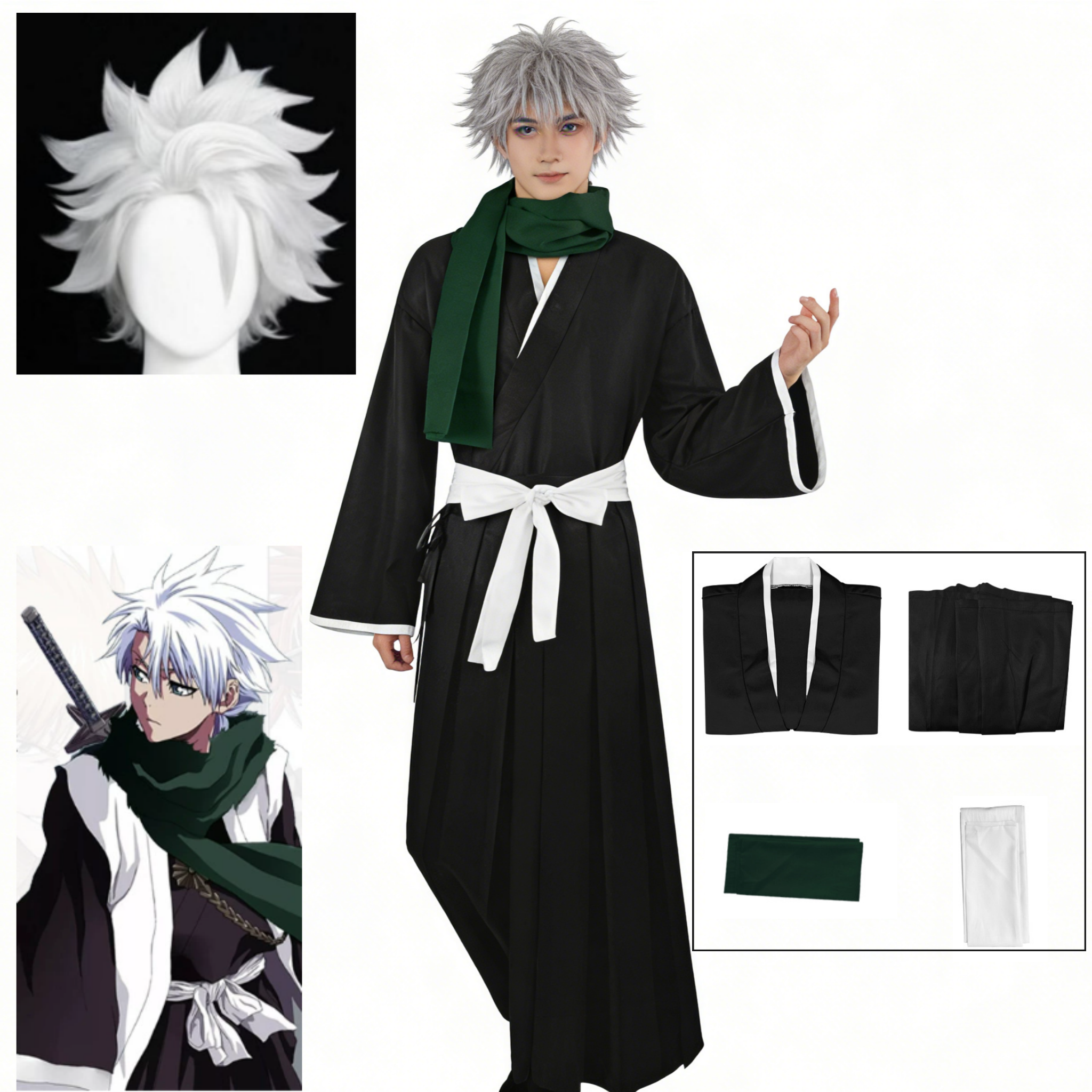 Anime Cosplay Bleach - Anime BLEACH Hitsugaya Toshiro Cosplay Costume