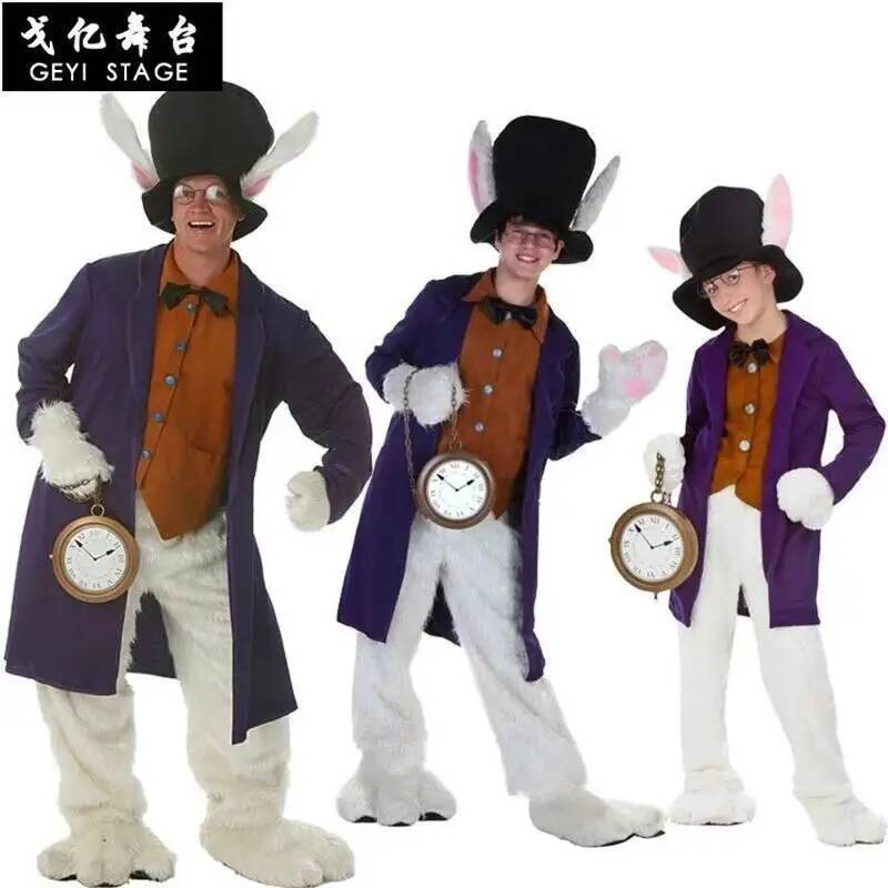 Anime Cosplay Boy - Alice Clothes White Child Rabbit Film