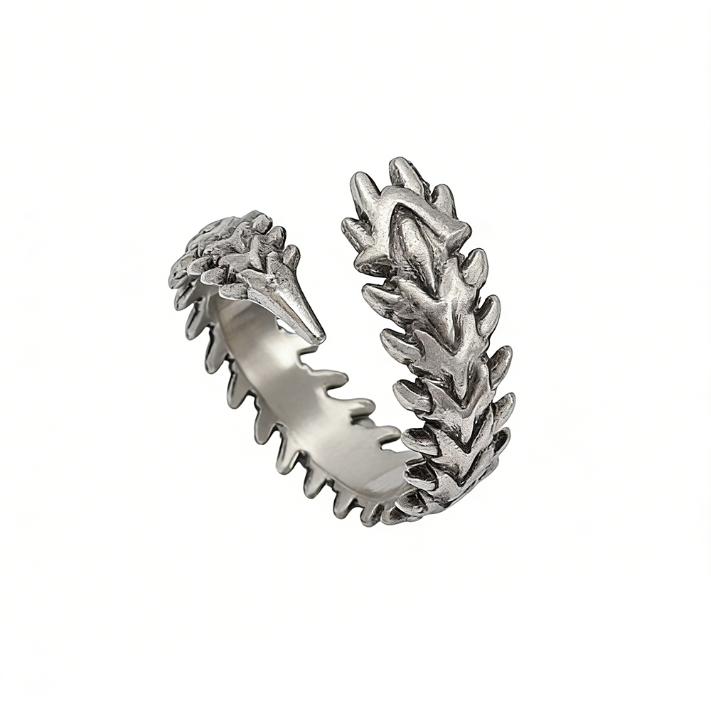 Anime Cosplay Couple - Vintage Punk Centipede Couple Ring Gothic