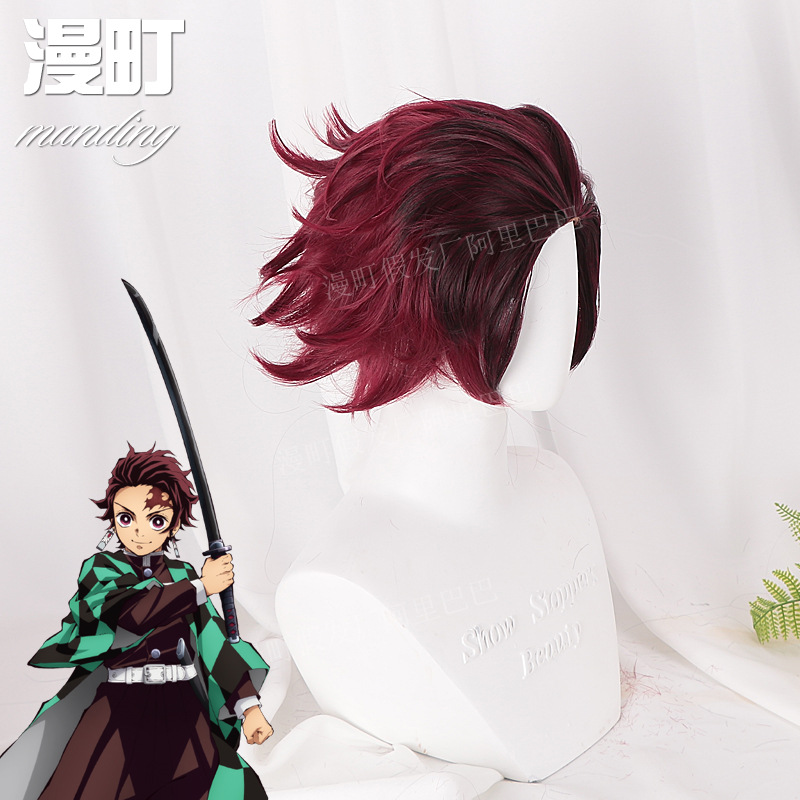 Anime Cosplay Tanjiro - Kamado Tanjiro Character Style Cosplay Wig