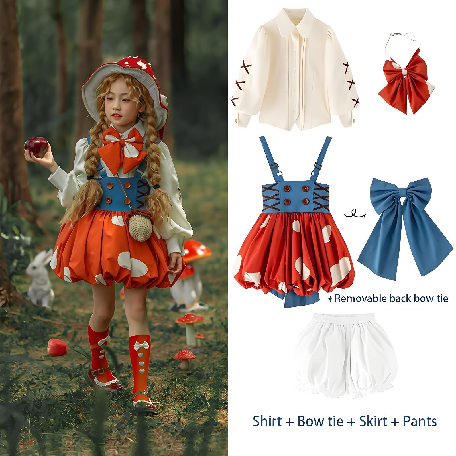 Anime Cosplay Girl Photo - Little Red Riding Hood Inspired Mushroom