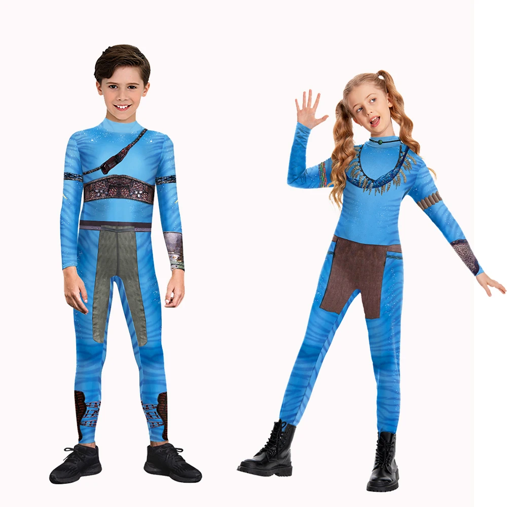 Boy Girl Avatar Bodysuit Hallo - Cosplay Avatar Anime recension och pris