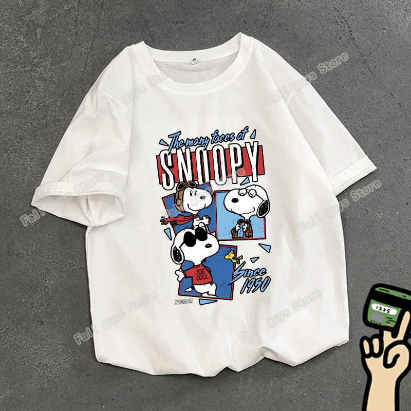 Snoopys Adult T-Shirt White An - Cosplay Anime Basic recension och pris