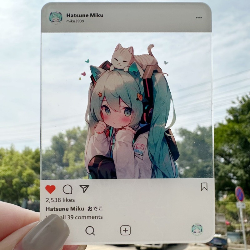 Anime Hatsune Miku Through Car - Anime Cosplay Girl Photo recension och pris