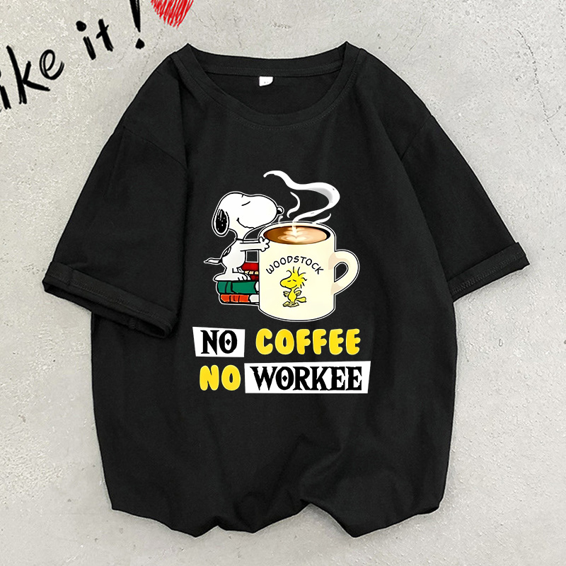 Snoopys Adult T-Shirt Black An - Cosplay Anime Basic recension och pris