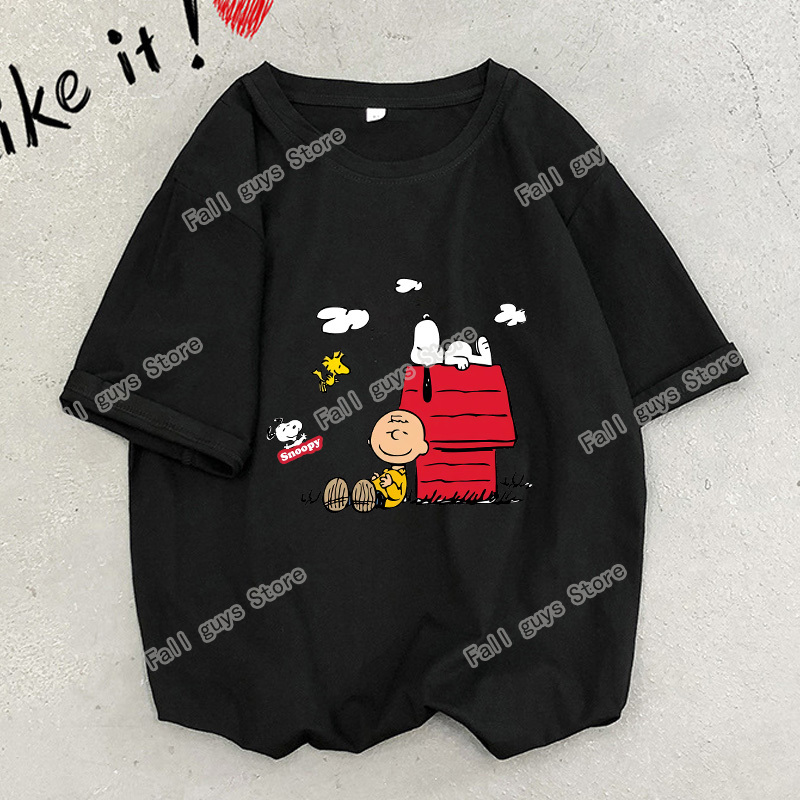 Snoopys Adult T-Shirt Black An - Cosplay Anime Basic recension och pris