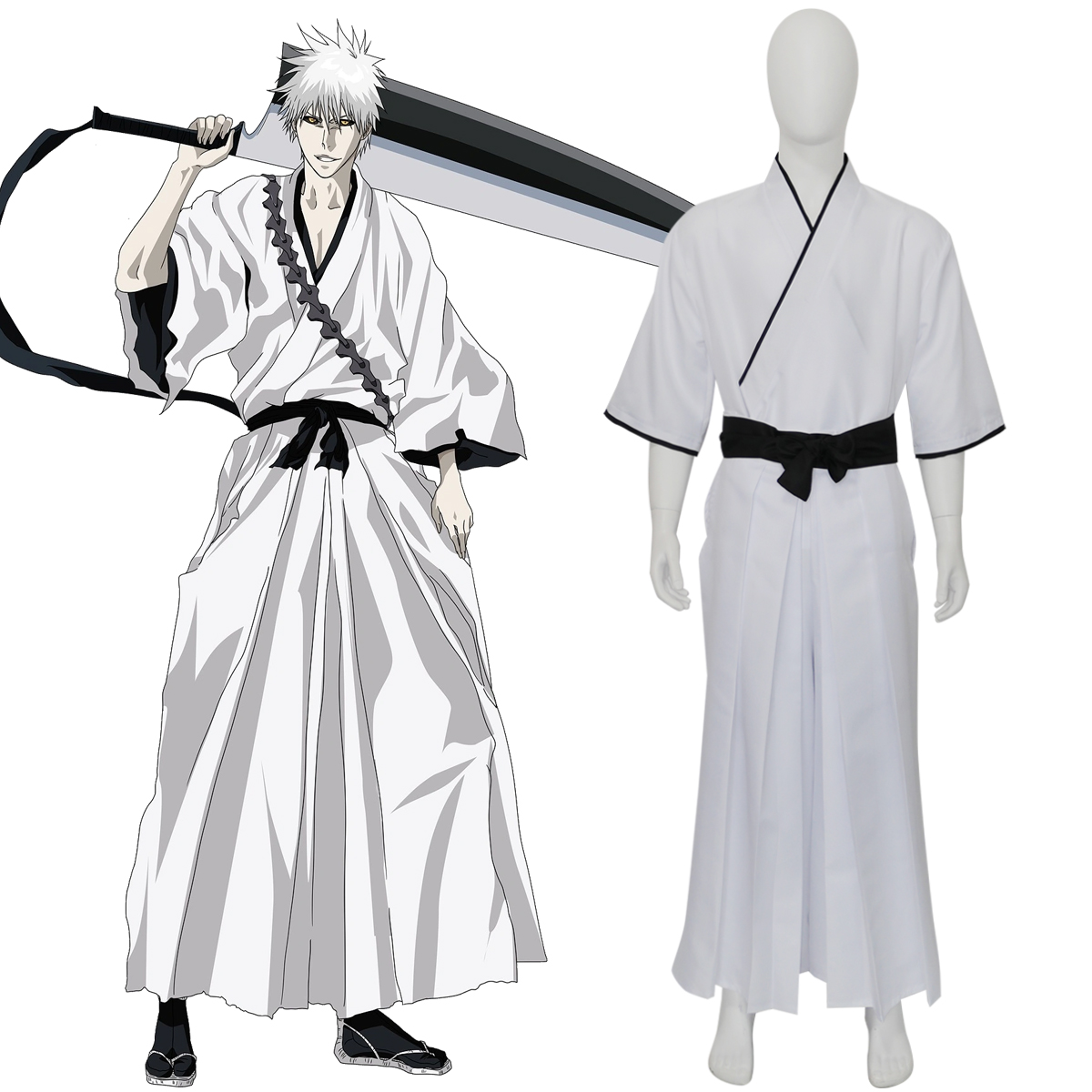 Bleach Zangetsu Hollow Ichigo  - Anime Cosplay Bleach recension och pris