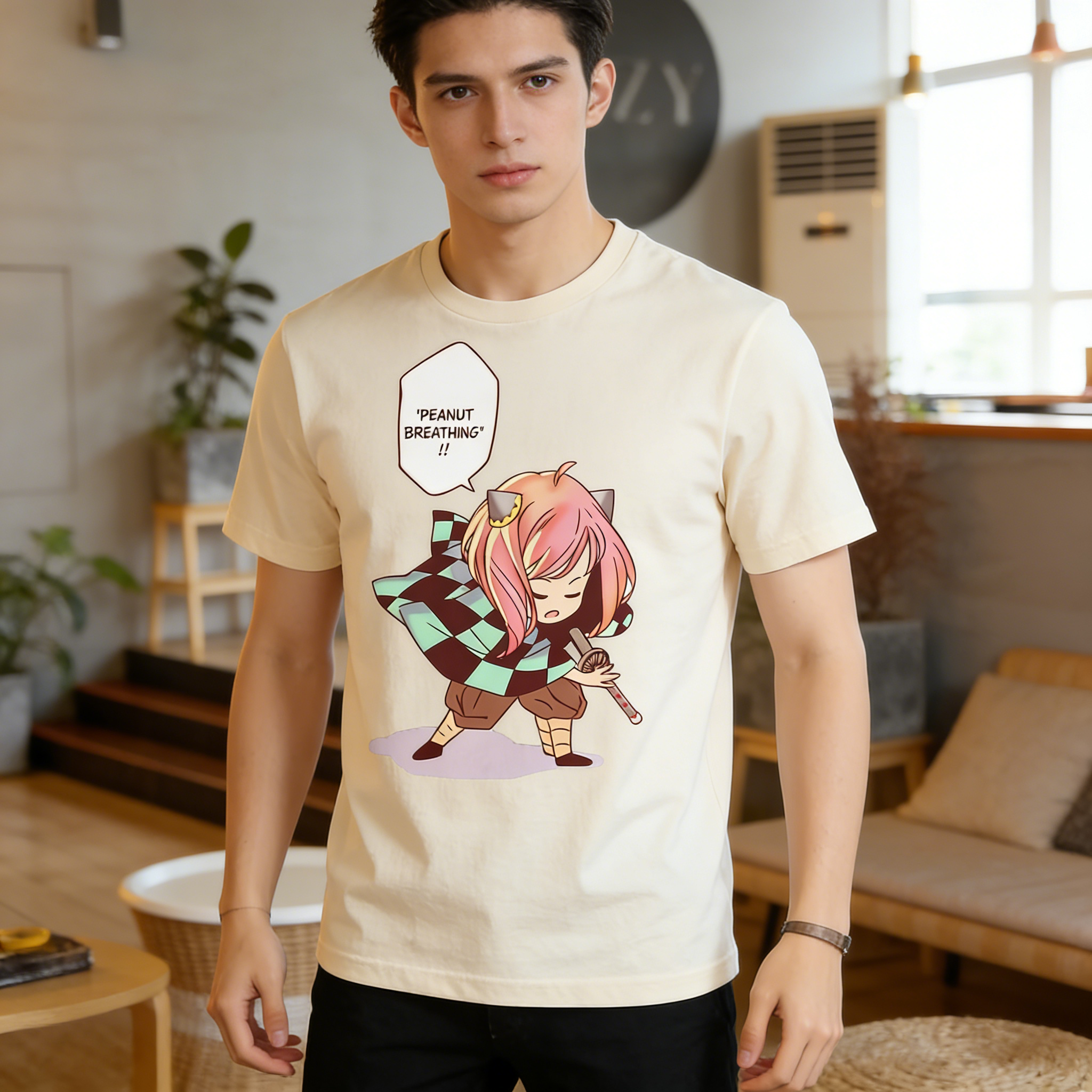 Men's Demon Slayer Anime T-Shi - Anime Cosplay Tanjiro recension och pris