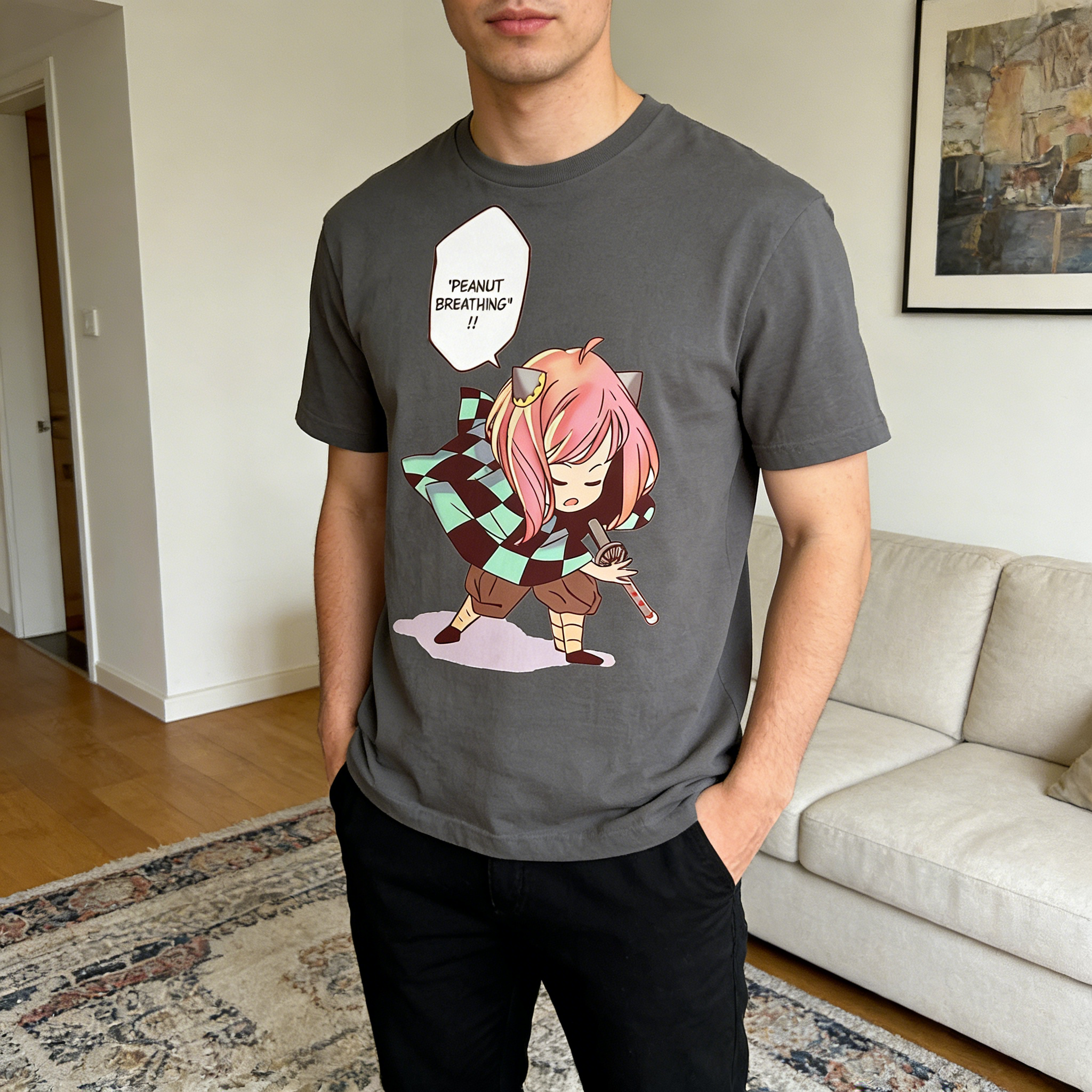 Men's Demon Slayer Anime T-Shi - Anime Cosplay Tanjiro recension och pris
