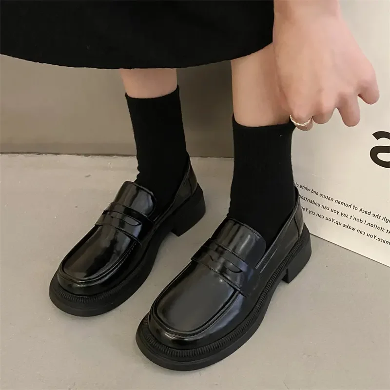 Brown Loafers Women Japanese S - Cosplay Anime Basic recension och pris