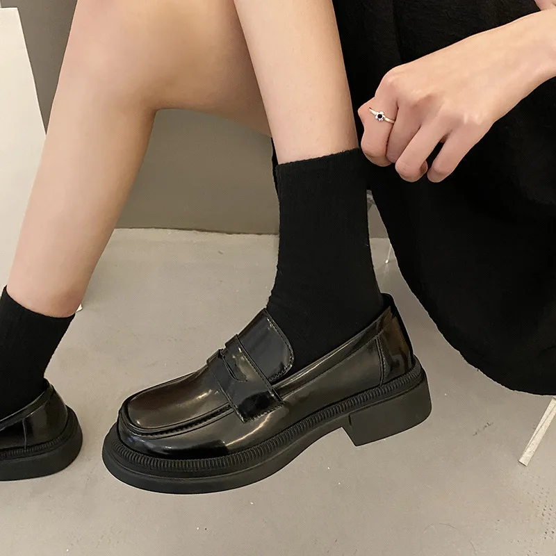 Brown Loafers Women Japanese S - Cosplay Anime Basic recension och pris