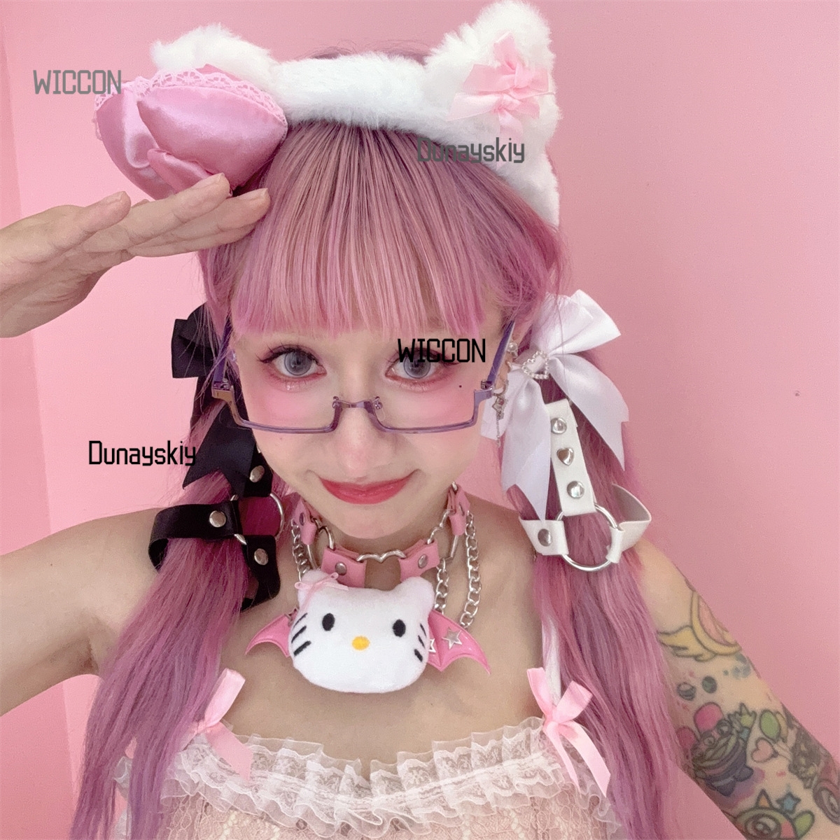 Y2K Gothic Hair Accessories Ji - Anime Cosplay Baddies recension och pris