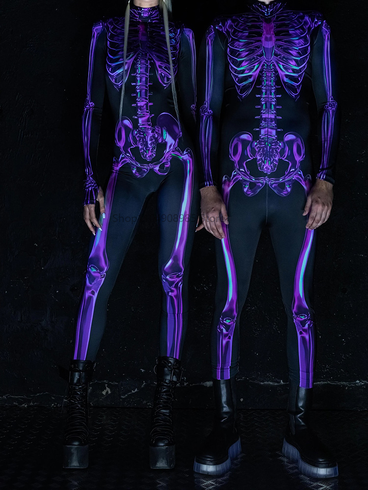 Human Skeleton Skull Zentai Su - Anime Cosplay Couple recension och pris