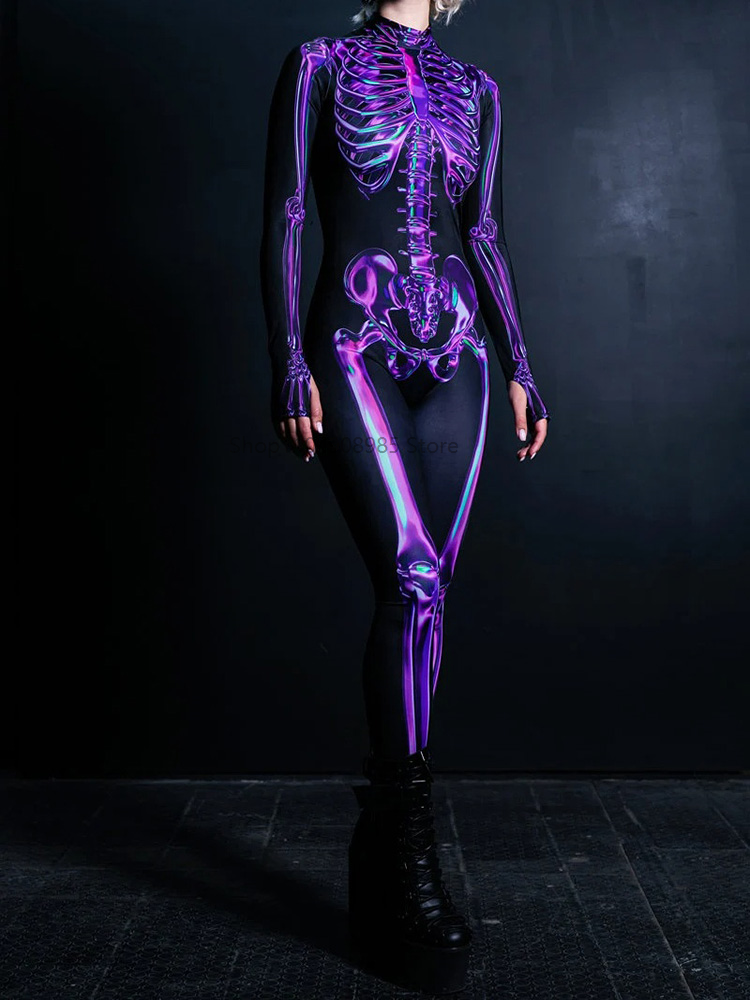 Human Skeleton Skull Zentai Su - Anime Cosplay Couple recension och pris