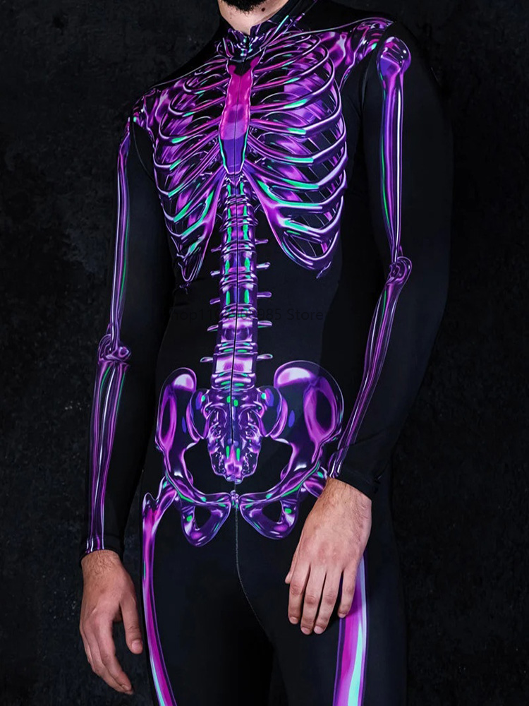 Human Skeleton Skull Zentai Su - Anime Cosplay Couple recension och pris